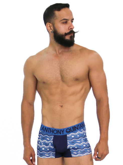 Men's AQ Trunk Men's Hybrid Collection Boxer Briefs Trunk-up Hot Pants – 3-Pack